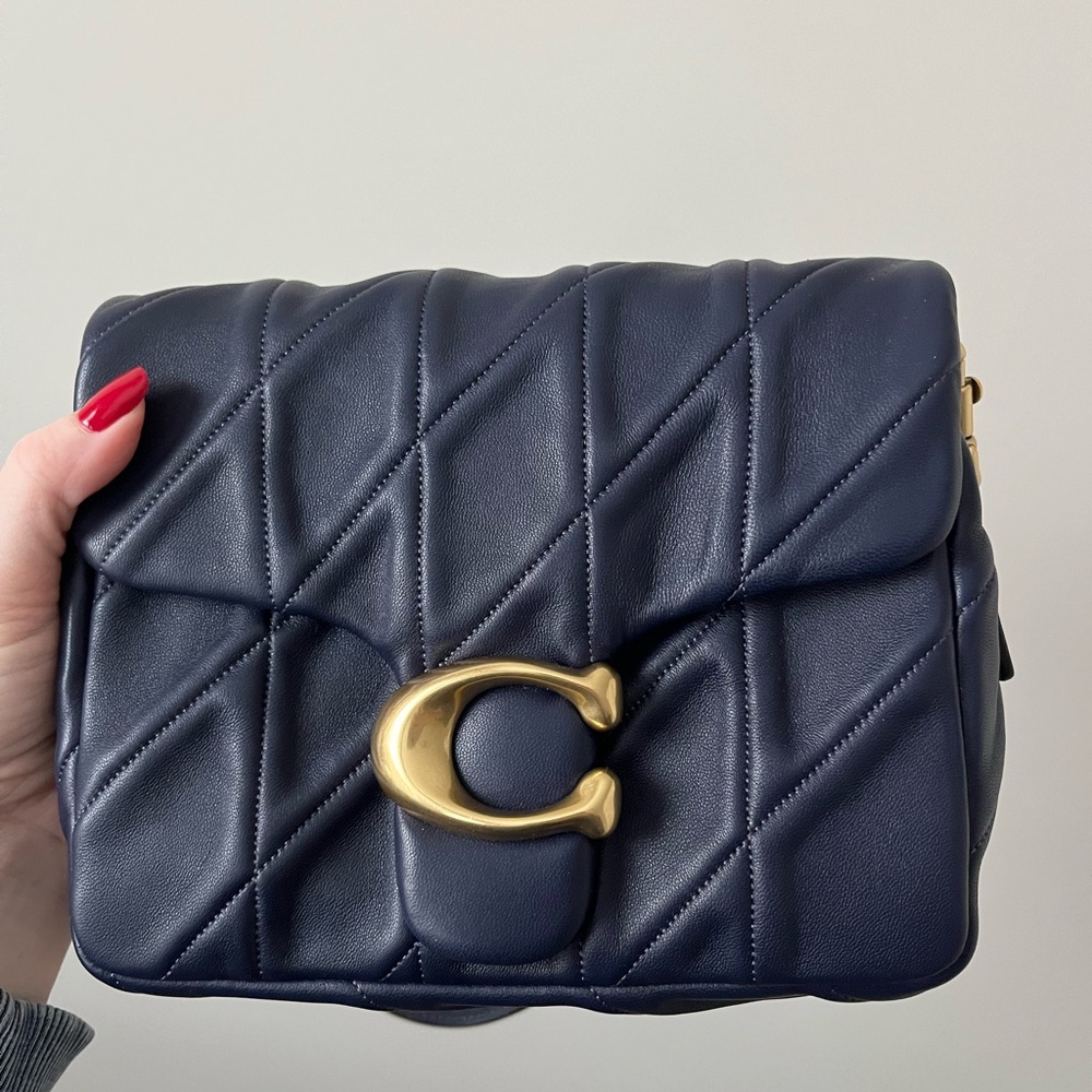 Coach Times Square Tabby In Navy
